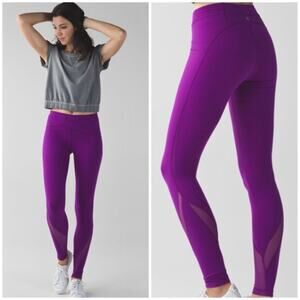 Lululemon Women’s Free Flow Tight Full-On OG Luon Mesh Design 6 NWOT